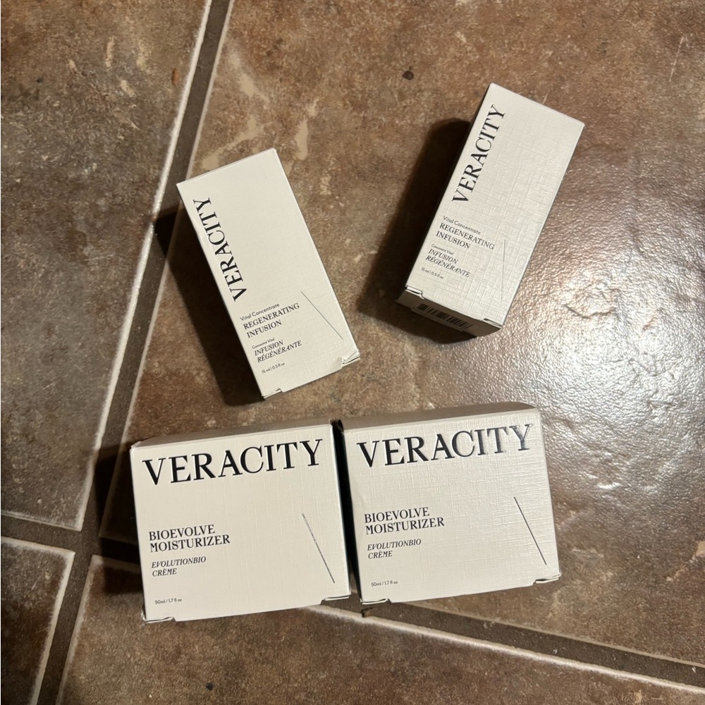 Veracity skincare bundle of moisturizer and infusion 4 products
